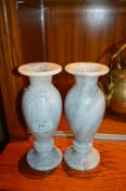 Pair of Marble Vases