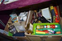 Two Boxes of Household Goods; Magic Set, Craft Mat