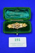 Victorian 9k Gold Brooch