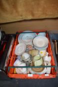 Assorted Pottery Items, Plates, Mugs, etc.
