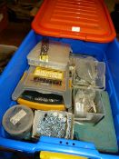 Large Box of Nuts, Bolts, Screws, Rawl Plugs, etc.