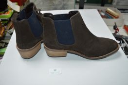 Ladies Size: 5 Brown Suede Ankle Boots