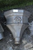 Cast Iron Rain Hopper with Floral Design