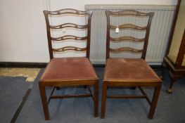 Pair of Chippendale Style Mahogany Chairs