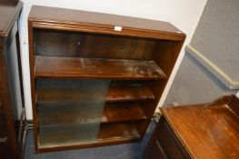 Oak Bookcase with Glazed Front