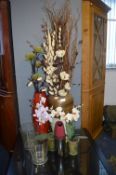 Artificial Flowers and Vase