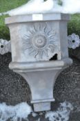 Large Cast Iron Rain Hopper with Sun Design (AF)
