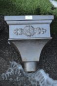 Cast Iron Rain Hopper with Floral Design
