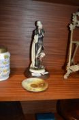Vittorio Tessaro Figurine, plus Royal Worcester S