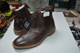 Woodland Size: 6 Brown Leather Ankle Boots