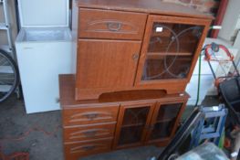 Two Storage Units with Glass Doors, and a Distress