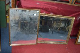Two Gilt Framed Mirrors