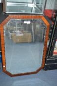Period Framed Beveled Edge Mirror