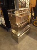 * 3 x S/S chests - lines with black fabric