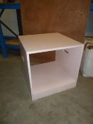 * pink display cube 600w x 600d x 600h