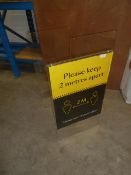 * 3 x acrylic poster stands