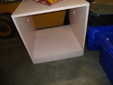 * pink display cube 600w x 600d x 600h