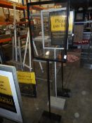 * black A2 poster stand