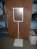 * white A3 poster stand