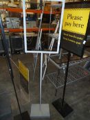 * silver A2 poster stand