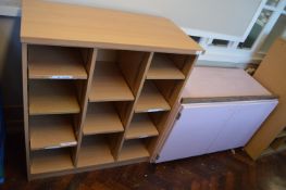 *Cubby Hole Storage Unit and a Painted Cupboard