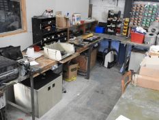 *L-Shape Bench Fitted with Engineer's Quick Release Vice