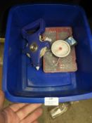 *Box Containing Component Drawer Containing Machine Screws, Tape Measure and Scales