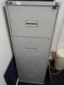 *Four Drawer Foolscap Filing Cabinet (grey)