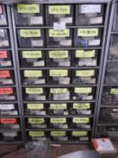 *Set of 24 Component Drawers and Content of Stainless Steel Machine Screws, etc.