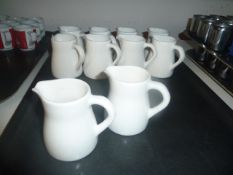 * 10 x white milk jugs