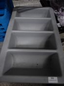 * 3 x grey cutlery trays