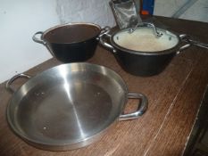 * 3 x pans
