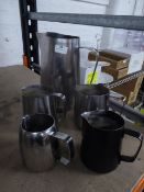 * milk steaming jugs x 5