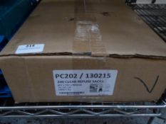 * box clear refuse sacks