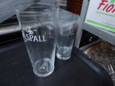 * selection of branded glasses