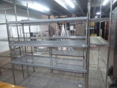 *wire racking - 4 shelf - 1500w x 500d x 1600h