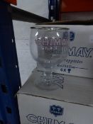 * 12 x Chimay 33cl glasses