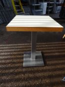 * 4 x square tables 600w x 600d x 750h