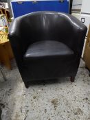 * 2 x brown tub chairs