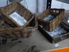 * wicker baskets x 4