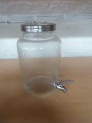 * glass jar with tap
