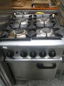 * 4 hob gas single oven. 600w x 800d x 930h