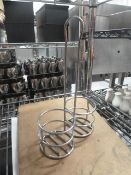 * S/S oil and vinegar stands x 16