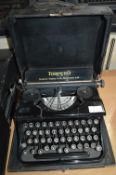 Torpedo Typewriter by Torpedo Werke A.G. Frankfurt with Original Black Carry Case