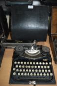 Bijou Typewriter by Duncan & Co, Glasgow in Original Black Carry Case