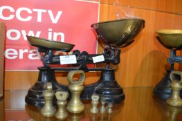 Cast Iron & Brass Kitchen Scales