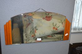 Art Deco Style Beveled Edge Wall Mirror