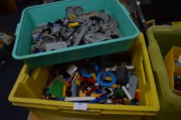 Tub and Tray of Assorted Lego