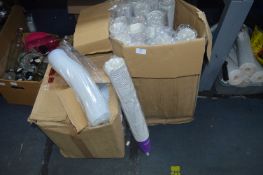 Large Box of Paper Cups and Lids
