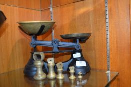 Cast Iron & Brass Kitchen Scales